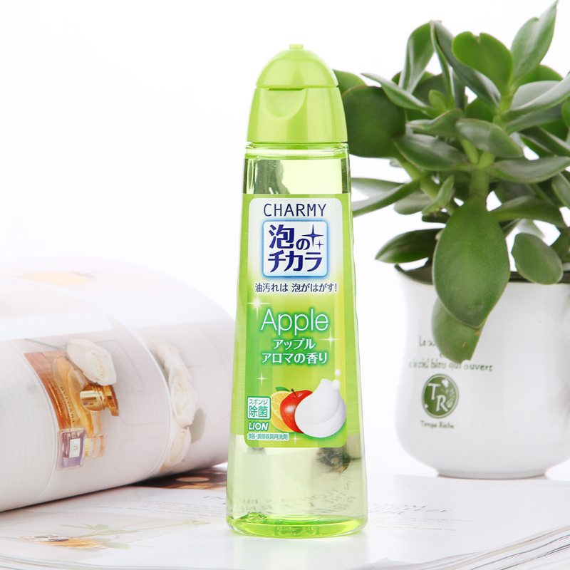 lion狮王CHARMY泡沫洗洁精(苹果)250ml日本原装进口洗涤剂去油污