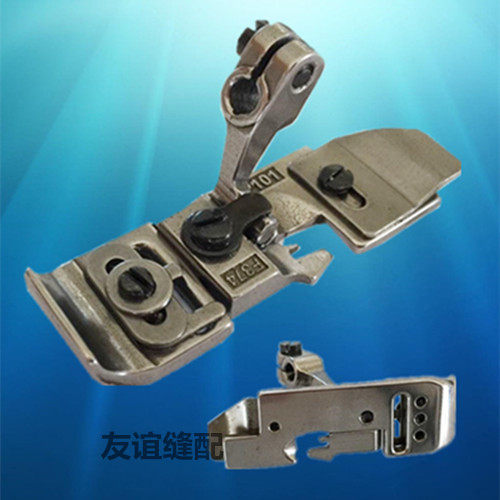 Four-wire torture machine wrapping machine pulled oak rib presser foot small shoulder strap adjustable with elastic pressure finger P101 F374