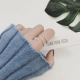 Thiết kế đơn giản trang sức hình học mở nhẫn nhẫn bạc nữ Nhật Bản và Hàn Quốc hợp thời trang sinh viên cá tính nhẫn ngón trỏ nhẫn nữ - Nhẫn