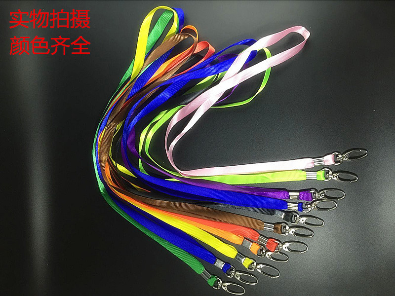 1cm large hook Gold ribbon chest card sling-Hard plastic cover waterproof card - Work card hook-ID card lanyard Q