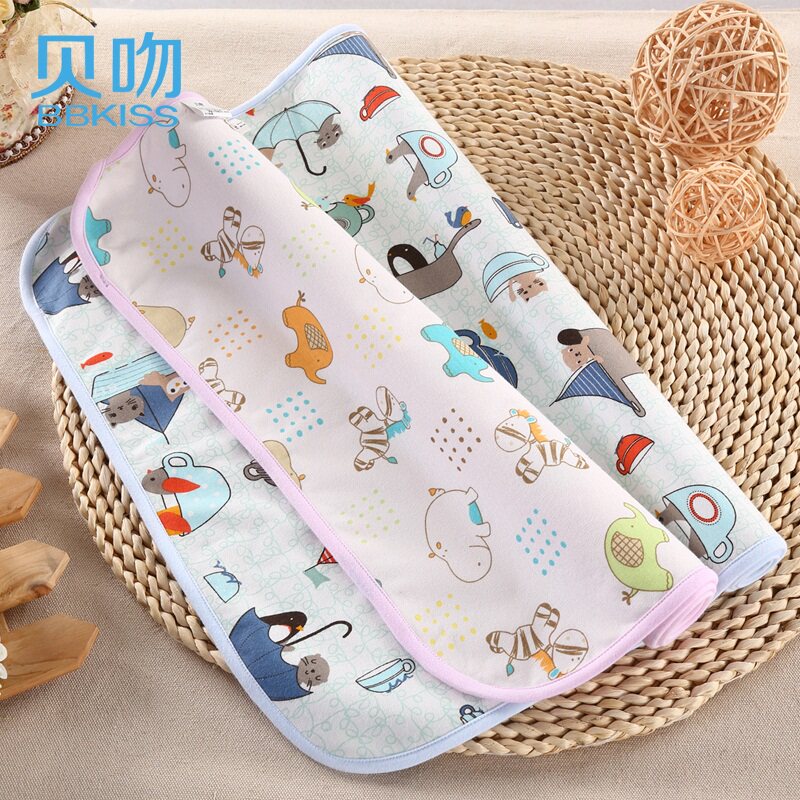 【天猫超市】贝吻婴儿隔尿垫双面可用宝宝尿垫防水可洗中号2038
