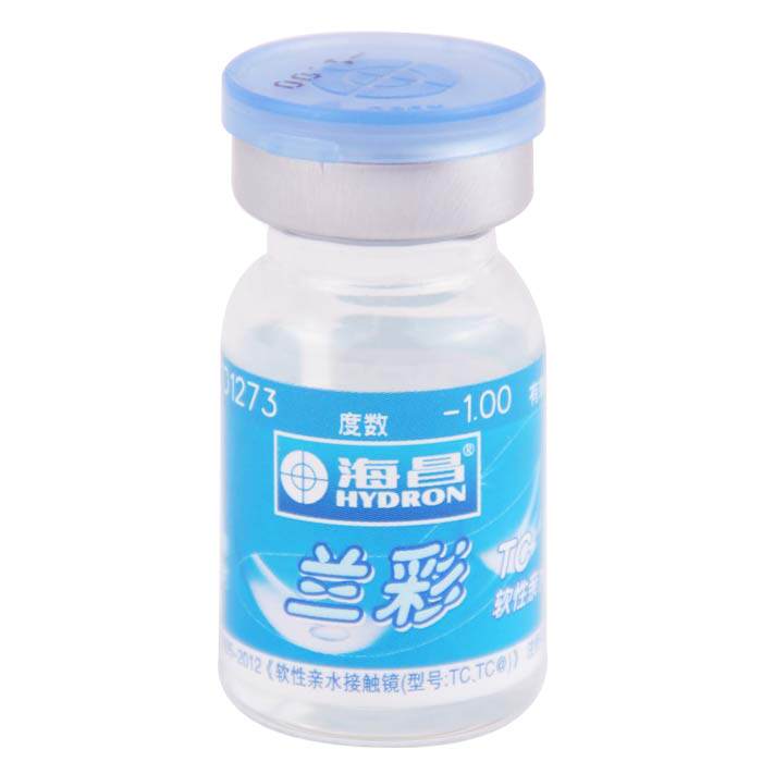 买2送盒 海昌兰彩 隐形近视眼镜 年抛1片装 初戴舒适SM