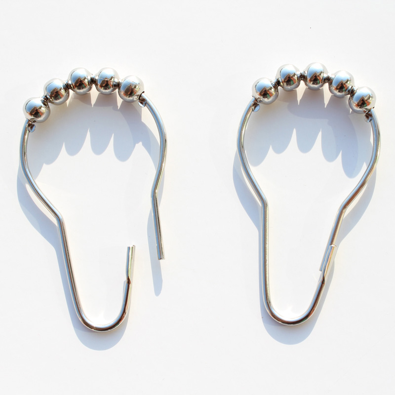 Bath curtain hooked ball curtain curtain hoist hook metal pen bead anti - rust