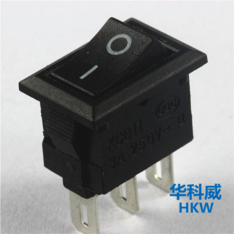 Rocker switch small 117S 3 feet 8 5 * 13 5MM bronze foot three feet