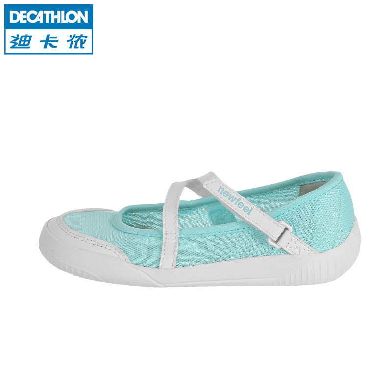 迪卡侬 清仓 儿童青少年 春夏平跟单鞋 圆头欧美休闲鞋NEWFEEL D
