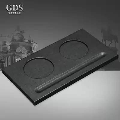 High-grade business double-hole leather conference room hotel cup holder storage and sorting partition coaster office hotel supplies