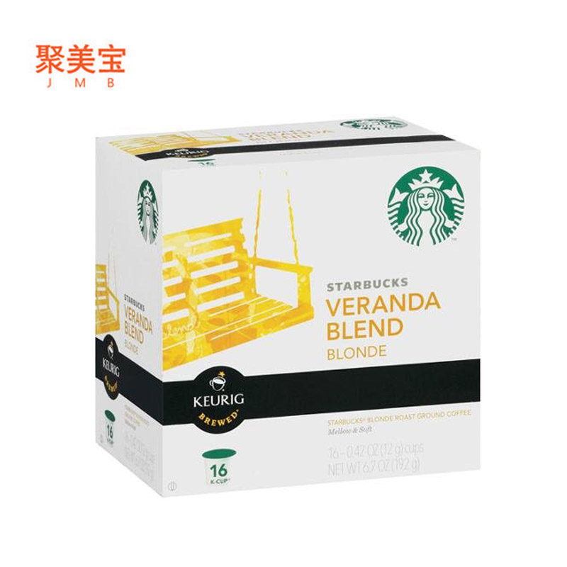 美国直邮进口星巴克Starbucks 闲庭综合胶囊咖啡 16粒 192g