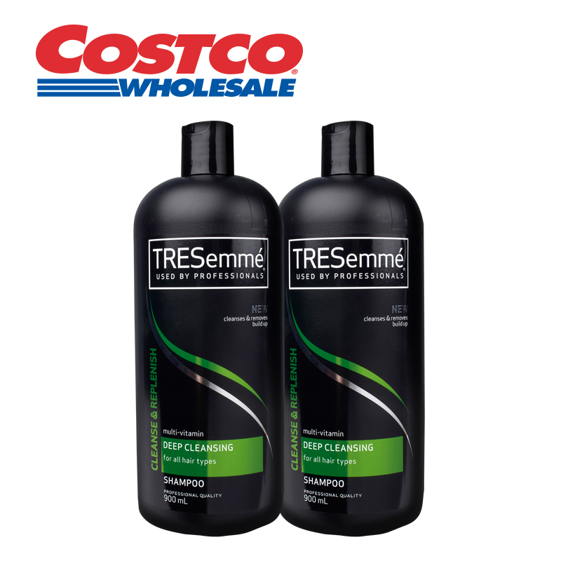 TRESemme 深层清洁洗发水 900ml*2瓶 含维生素 水润强韧 Costco