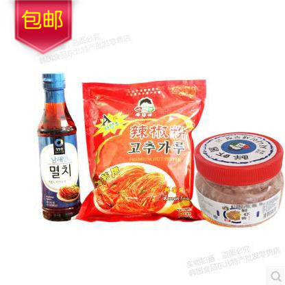Cured Korean spicy cabbage kimchi material 500 gr (imported fish dew + chili powder shrimp sauce)