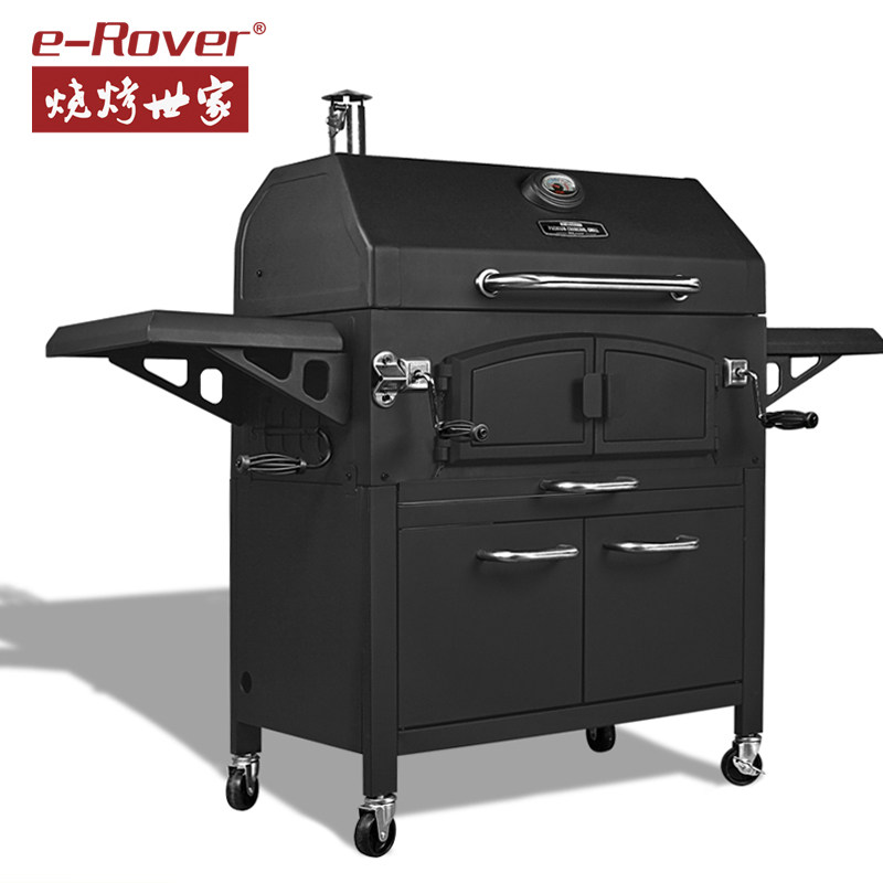 Barbecue family outdoor large barbecue grill home mobile kitchen outdoor charcoal barbecue oven thickened barbecue box