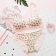Bộ đồ lót nhỏ trong suốt phù hợp với mẫu nữ siêu mỏng không có vành được học sinh tập trung trên áo ren thoải mái áo ngực nhỏ mùa hè áo lót đúc Bộ đồ lót