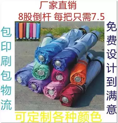 Special manufacturer custom-made advertising umbrella folding umbrella anti-UV silver umbrella sunshade umbrella can be printed LOGO