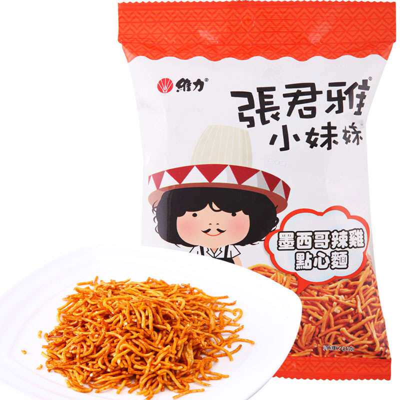 【苏宁易购】张君雅小妹妹辣椒鸡肉点心面 墨西哥风味78g/袋