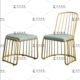 Nội thất tùy chỉnh Bắc Âu tối giản hiện đại vàng rèn sắt ăn ghế phòng chờ ghế nhà hàng ghế cafe bar bar phân - Đồ nội thất thiết kế ghế sofa nhỏ Đồ nội thất thiết kế