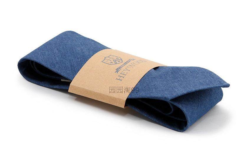 Commuter occupation Europe and the United States British handmade retro cotton cotton pure cotton denim blue solid color pointed collar lead