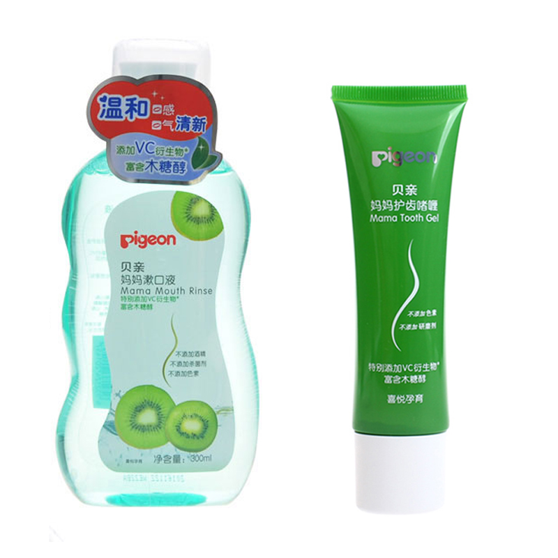 贝亲孕产妇漱口液 300ML+孕产妇护齿啫喱 60g