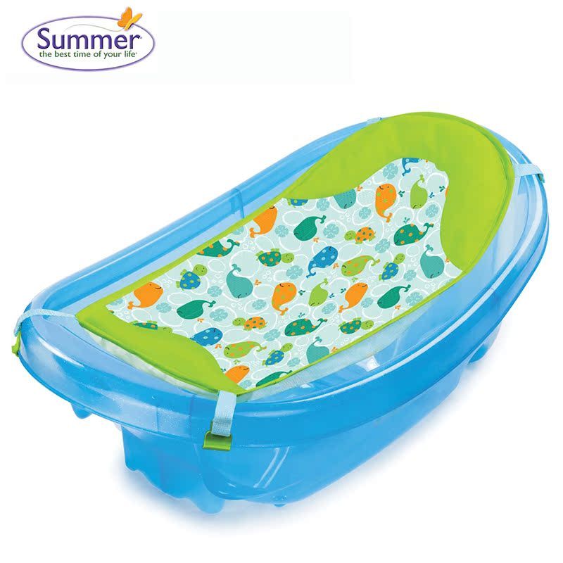 Summer Infant 婴儿浴盆  宝宝坐卧两用澡盆 海豚洗浴盆 美国直邮