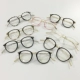 Hàn Quốc ulzzang retro kim loại đơn giản Nhật Bản mềm em gái kính râm cặp vợ chồng tròn khung kính gm southside Kính