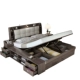 Giường Bắc Âu đơn giản hiện đại giường cao hộp lưu trữ 1,35 / 1.5m1.8 m ngăn kéo ngủ chính tấm giường đôi - Giường