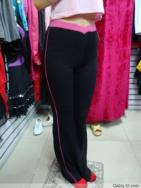 Women's body dance practice V waist trousers dance pants fitness pants body pants square dance pants bottom training pants