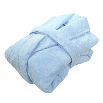 Pure cotton bathrobe suction water speed dry male and female towel material hotel full cotton sleeping robe adult thickened long-style bath clothes autumn and winter