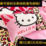 Cartoon gối nhung san hô KT mèo nhung gối gối HelloKitty mèo chăn Mickey