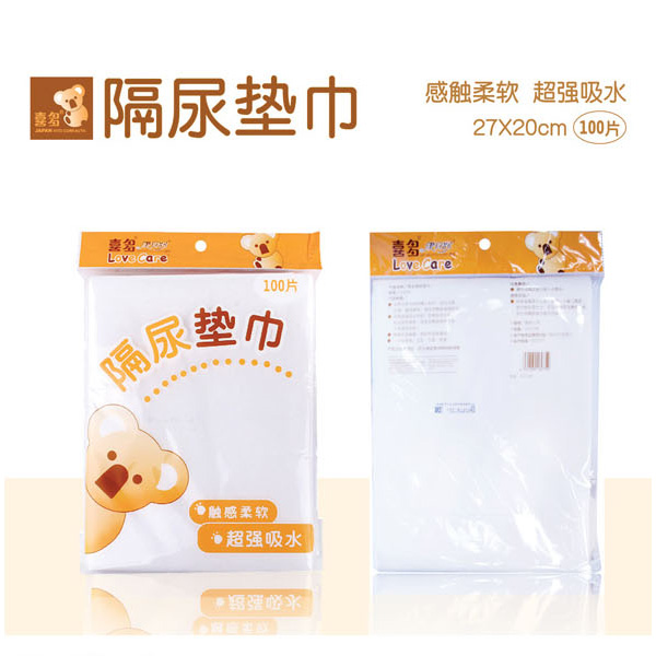 婴儿隔尿垫巾 喜多一次性婴儿隔尿垫巾宝宝省钱必选100片60752