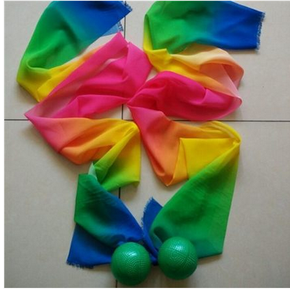 Long time Stars soft ball long silk ball lengthened colorful yarn with performance with ball long yarn ball Carnivals