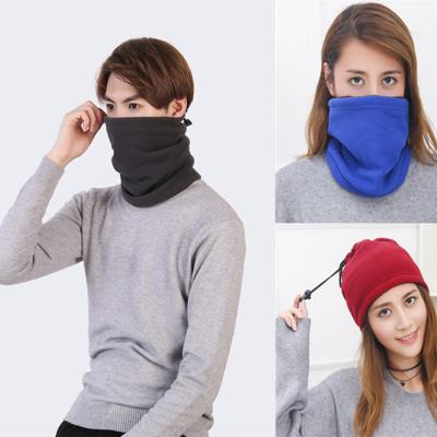 Ngoài trời dày lông cừu bib khăn trùm đầu cộng với nhung cổ áo đa năng bib unisex mặt nạ gió - Khăn quàng cổ / khăn quàng cổ