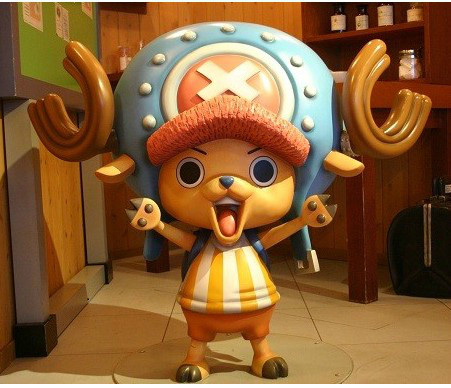 Chopper One Piece FRP Sculpture Children's Anime Cartoon Amusement Park Kindergarten Decoration Shop Shopping Mall Decoration