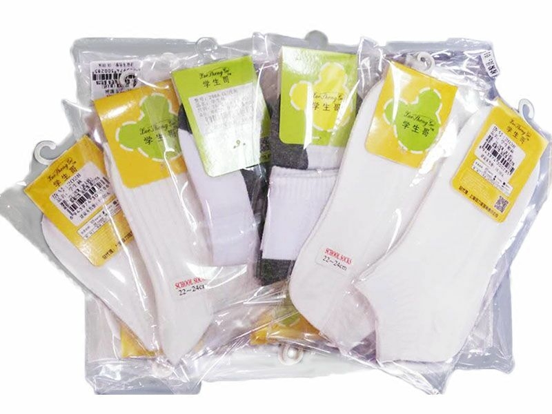 Shenzhen student brother pure cotton stockings short socks with school shoes White socks student socks sports socks
