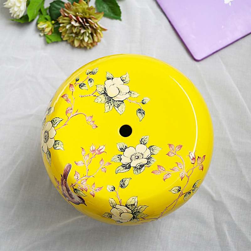 American pastoral jingdezhen ceramic stools furnishing articles village flowers and birds in shoes who sitting room toilet who furnishing articles ornaments
