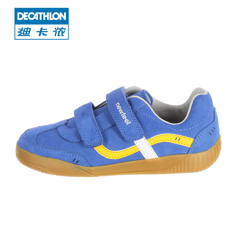迪卡侬 新款儿童运动鞋 男童女童牛皮透气休闲鞋 春夏NEWFEEL S