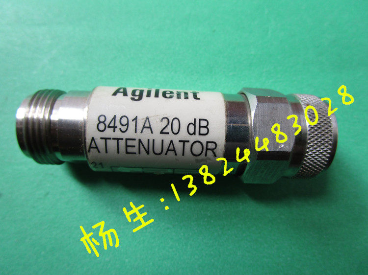 Agilent 8491AHP 8491A Instrument Calibration Grade Fixed Coaxial Attenuator 20dB 12 4GHz