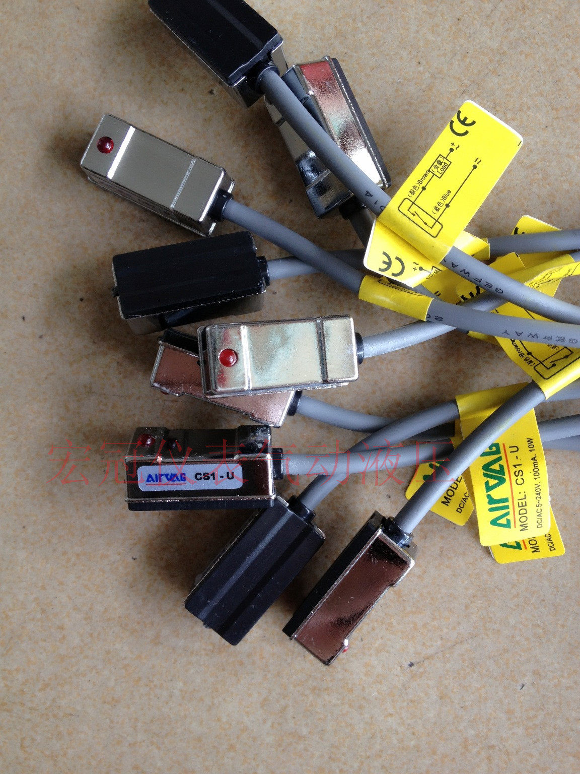 Yad passenger type cylinder magnetic switch CS1-F CS1-J induction line CS1-S CS1-U sensor wire