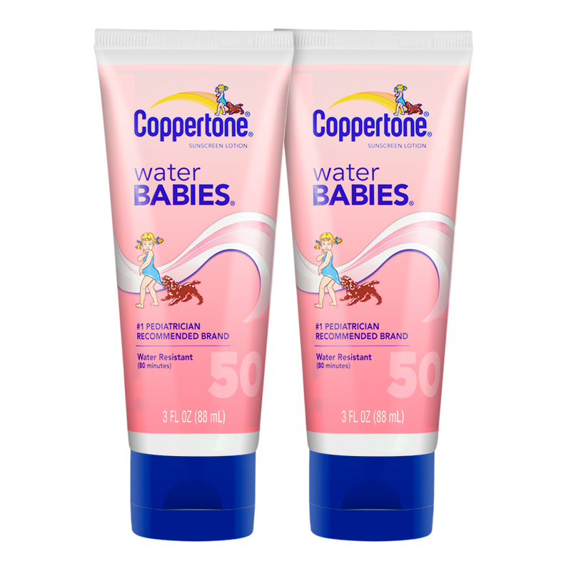Coppertone/水宝宝水嫩防晒乳 防晒霜 SPF50 88ml 2支优惠组