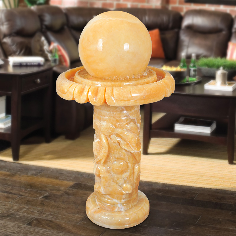 Lehospice Stone Furnishing Office Home Decorations Wedding Opening Gifts Large Floor Pendulum