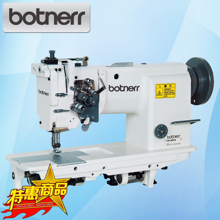 26018 double needle machine Three synchronous double needle machine Leather luggage thick material flat double needle machine Industrial sewing machine