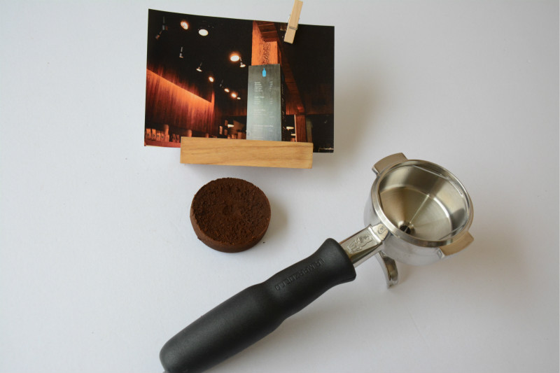 LaMarzocco original factory coffee machine handle double flow mouth black soft rubber handle Italy import spot