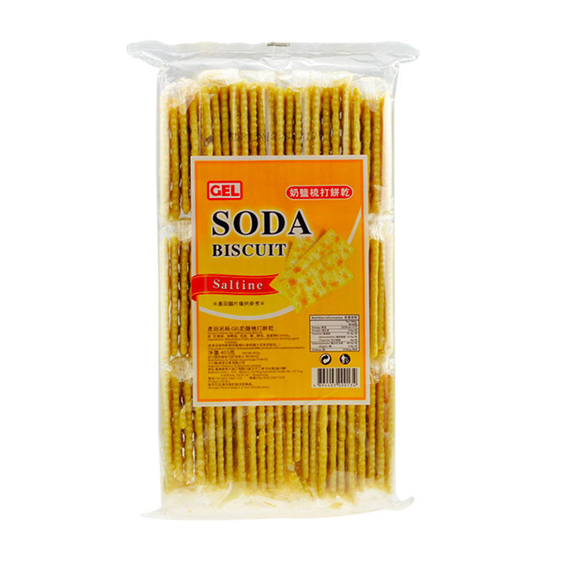 【天猫超市】香港进口GEL-奶盐味苏打饼干405g/盒 休闲零食点心$