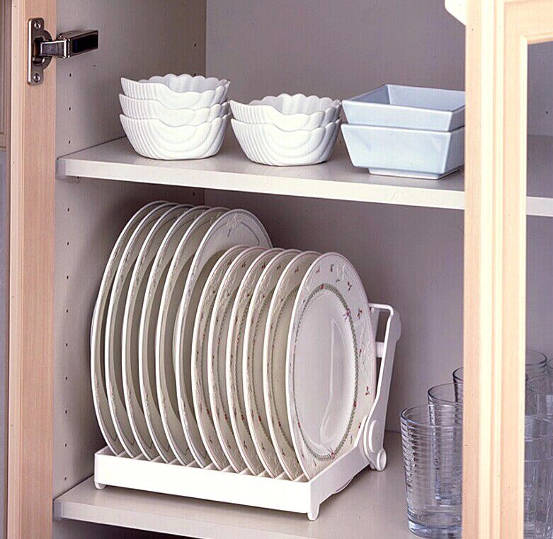 Crown Concession Day Style KM Plate Containing Layer Rack Saucer Drain Rack Cup Drying Rack Kitchen Creative Shelve