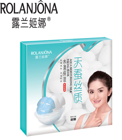 露兰姬娜面膜天蚕丝质水漾保湿蚕丝面膜贴5片*1盒补水