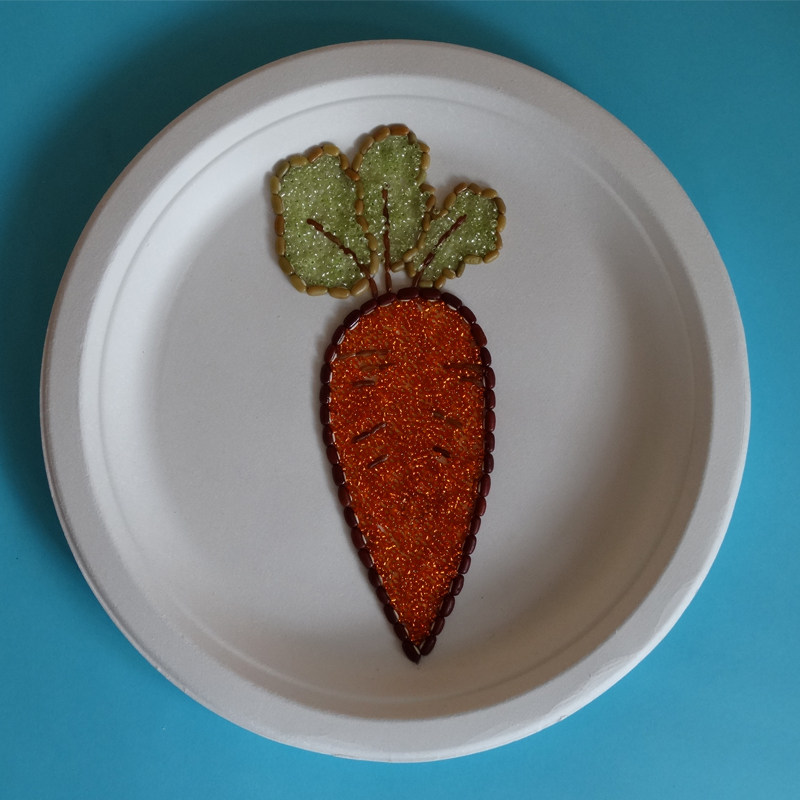 World First fragrant 5 cereals Cereals Adhesive Painting Handmade DIY seed painting Carrot Vegetable Fruit Paste Painting