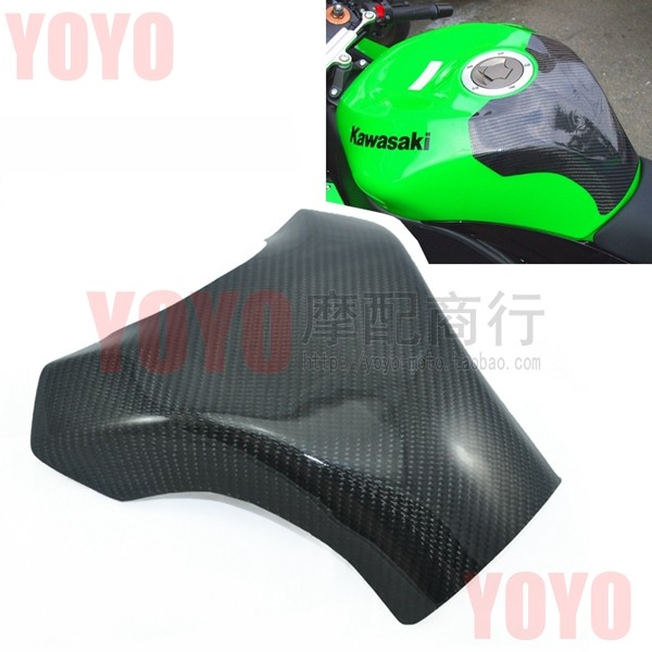 Suitable for Kawasaki ZX10R 08 to 10 years modified true carbon fiber tank protection cover tank sticker