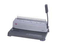 Haopu binding machine HP118 clip strip comb type apron binding machine 21 holes all steel base