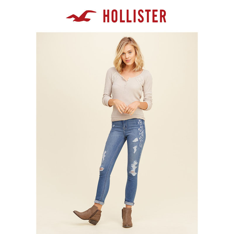 Hollister Super Skinny 高腰牛仔裤 102922