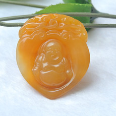 Украшения на шею Хуанлун нефрита рука-резные