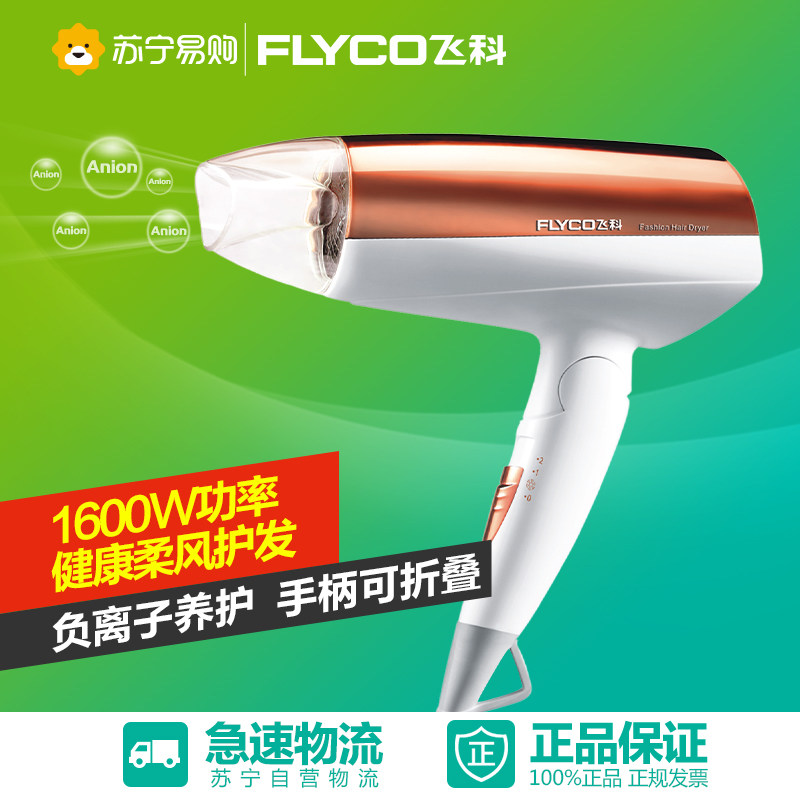 Flyco/飞科电吹风FH6660负离子吹风机冷热风大功率风筒手柄可折叠