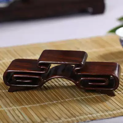 Hao Linxuan Black Zimu Book Volume A few strange stone ornaments tea set base high and two low shapes