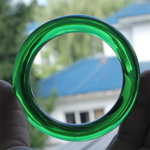 # 6825 Burmese Ice Jade Bracelet, Glass-Type Full Green Bracelet, Full Green Ice Jade Congling Jade Natural Glass Bracelet